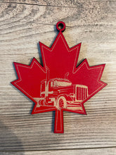 Load image into Gallery viewer, Freedom Convoy, Canada Truckers, Canada, Freedom, Christmas Ornament, Canada Ornament
