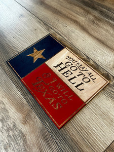 Handmade Wooden Texas Flag, Davy Crockett Flag, Lone Star State, Texas Gift, Texas Flag, Texas Longhorns, Wooden Flag, Handmade Gift